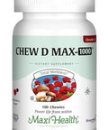 Maxi Health Chewable Vitamin D 1000 Iu Chewdmax Vitamin D3 For Kids And Adults Kosher 100 Chewables Natural Berry Flavor