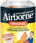 Airborne 750Mg Vitamin C Gummies For Adults Immune Support Supplement With Powerful Antioxidants Vitamins C & E 42 Gummies Zesty Orange Flavor