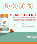 Maryruth'S Multivitamin Gummies For Teens Vitamin D3 A C E B6 B12 Zinc Iodine Biotin Immunity Tissue Vision & Skin Health Vegan Non-Gmo Sugar Free Gluten Free 60 Count