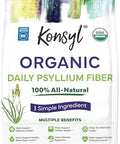 Konsyl Organic Daily Psyllium Fiber Stick Packs Onthego Fiber Supplement Powder Convenient Allnatural Soluble Fiber Gluten & Sugar Vegan & Keto 30 Packets