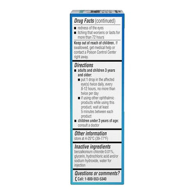 Alaway Bauch & Lomb Eye Itch Relief Drops (Pack Of 6)