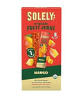 Solely - Organic Mango Fruit Jerky - 5 Individually Wrapped Fruit Strips - Fruit Leather Made from Dried Fruits - Healthy Snacks, Vegan - 0.8oz (23g)
