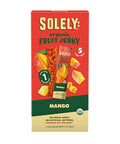 Solely - Organic Mango Fruit Jerky - 5 Individually Wrapped Fruit Strips - Fruit Leather Made from Dried Fruits - Healthy Snacks, Vegan - 0.8oz (23g)