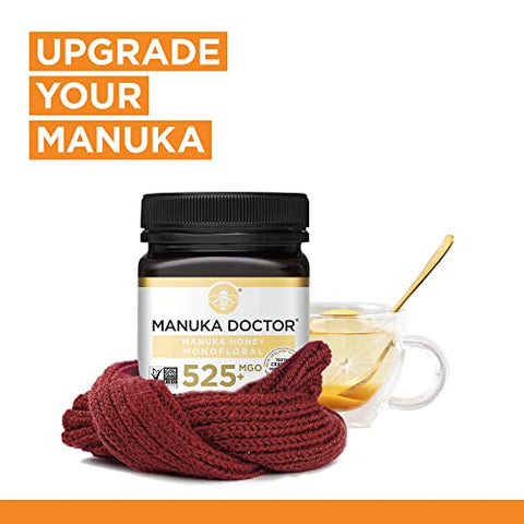 MANUKA DOCTOR - MGO 925+ and MGO 525+ Manuka Honey Monofloral Value Bundle, 100% Pure New Zealand Honey. Certified. Guaranteed. RAW. Non-GMO, 2 x 8.75oz Pots