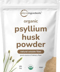 Micro Ingredients Organic Psyllium Husk Powder 2Lbs (32Oz) Daily Soluble Fiber Supplement India Origin Non-Gmo Keto Friendly Vegan