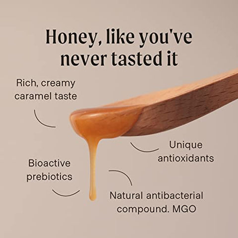 Manukora Raw Manuka Honey, MGO 50+, 200+ and 600+ New Zealand Honey, Non-GMO, Traceable from Hive to Hand, Daily Wellness and Immune Support - 250g (8.82 Oz)