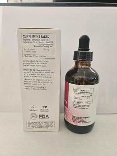 Herbamama Brain Support & Elderberry Extract Kit - Bundle Of Brain Support Gummies & Black Elderberry Tincture 4 Fl Oz - Vegan Non-Gmo Alcohol- - 2 Pack