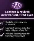 Visine Dry Eye Relief Tired Eye Lubricant Eye Drops Moisturizing & Soothing Sterile Drops For Irritated Dry & Tired Eyes Due To Screen Time Irritation Polyethylene Glycol 0.5 Fl. Oz