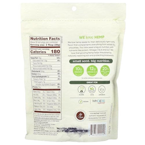 Nutiva Hempseeds, Shelled, Pouch 8.00 OZ