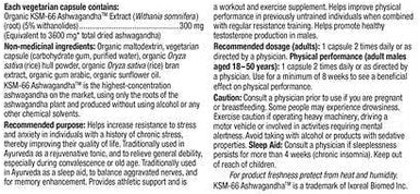 Webber Naturals Ashwagandha 3600 mg 120 Vegetarian Capsules
