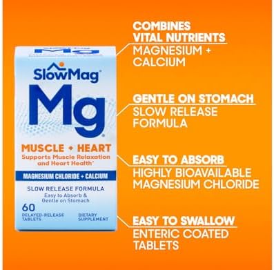 SlowMag Tablets with Calcium 71.5 mg 60 Tablets