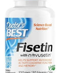 Doctor'S Best Transresveratrol 600 Mg 60 Count & Fisetin With Novusetin 100 Mg 30 Count