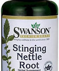 Swanson Stinging Nettle Root (Urtica Dioica) - Herbal Supplement - (100 Capsules 500mg) 2 Pack
