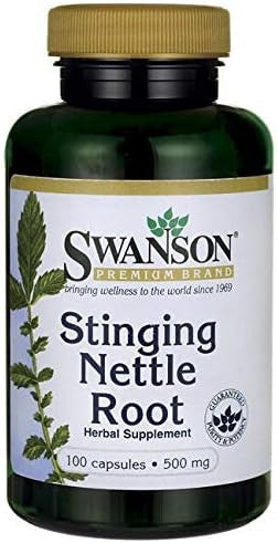 Swanson Stinging Nettle Root (Urtica Dioica) - Herbal Supplement - (100 Capsules 500mg) 2 Pack