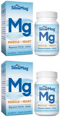 Slowmag Mg Muscle + Heart Supports Muscle Relaxation And Heart Health. Magnesium Chloride + Calcium SlowRelease Tablets Easy To Absorb And Gentle On The Stomach. 60 Count (Pack Of 2)