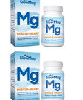 Slow-Mag Slowmag Mg Muscle Heart Supports Muscle Relaxation And Heart Health. Magnesium Chloride Calcium Slow-Release Tablets Easy To Absorb And Gentle On The Stomach. 60 Count (Pack Of 2)