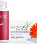 Celebrate Vitamins Bariatric Bundle MultiComplete 45mg Iron Multivitamin and Balance Probiotic + Prebiotic Capsules PostSurgery Nutritional and Digestive Support for Sleeve Gastrectomy and Gastric Bypa