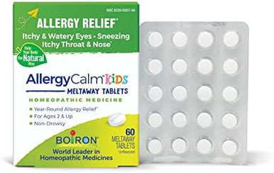 Boiron Allergycalm Kids Tablets For Relief From Allergy And Hay Fever Symptoms Of Sneezing Runny Nose And Itchy Eyes Or Throat 60 Count
