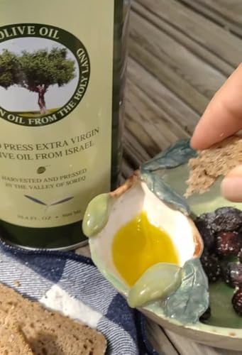 HOLIVE Olive Oil from Israel | Extra Virgin | First Cold Press & Early Harvest | Polyphenol Rich | Premium Low Acidity | Unprocessed EVOO from the Holy Land | Hand Harvest | Kosher 30.4 Fl Oz