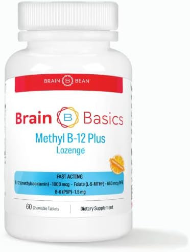 Extra Strength Methyl B12 & Methyl Folate ÃƒÂ¢Ã¢â€šÂ¬Ã¢â‚¬Å“ 60 Chewable Tablets Orange Citrus Flavor ÃƒÂ¢Ã¢â€šÂ¬Ã¢â‚¬Å“ High Potency Bioactive B12 Vitamin & B9 Folate Supplement For Energy Brain Heart & Nerve Support
