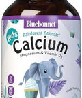 Bluebonnet Super Earth Rainforest Animalz Calcium Magnesium And Vitamin D3 Chews Natural Vanilla Frosting White 90 Count