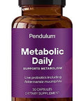 Pendulum Akkermansia and Metabolic Daily Bundle Live Probiotic Supplements Strengthen The Gut Lining Support Glp-1 Production Supports Metabolism