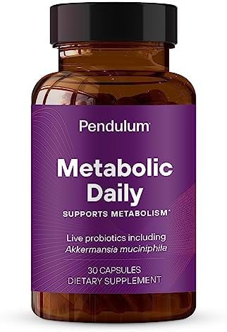 Pendulum Akkermansia and Metabolic Daily Bundle Live Probiotic Supplements Strengthen The Gut Lining Support Glp-1 Production Supports Metabolism
