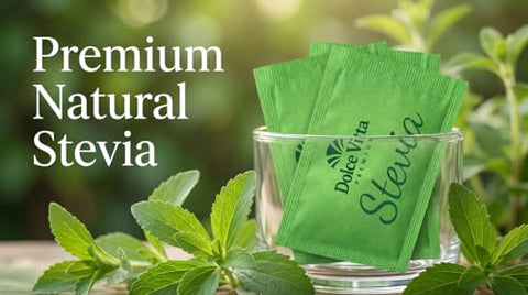 Dolce Vitta Organic Stevia Packets 400 Count Zero Calorie Natural Sweetener USDA Organic NonGMO Kosher Keto Friendly Vegan GlutenFree