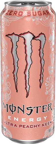 Monster Energy Ultra Peachy Keen, Sugar Free Energy Drink, 16 Ounce (Pack of 4)