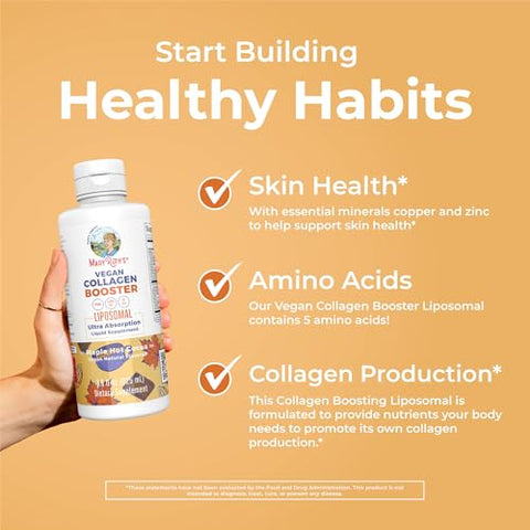 Maryruth'S Maryruth Organics Lion'S Mane Liposomal (Coffee Cake) & Collagen Booster Liposomal (Maple Hot Cocoa) Clean Label Project Verified Vitamins For Cognitive Support Beauty & Joint Health Vegan Non-Gmo