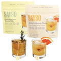SAYSO Skinny Cardamom Paloma & Honey Rosemary Moscow Mule Cocktail Tea Bags - Mixers Bundle | Organic, Low-calorie & Low Sugar - 2x 8 count