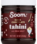 Soom Foods Tahini Dark Chocolate Sea Salt 12 Ounce