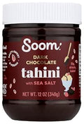 Soom Foods Tahini Dark Chocolate Sea Salt 12 Ounce
