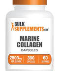 Bulksupplements.Com Marine Collagen Capsules - Fish Collagen Supplement Collagen For Women & Men - Hydrolyzed Collagen Gluten Free 5 Capsules Per Serving 300 Capsules (Pack Of 1)