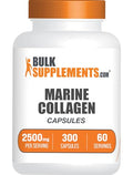 Bulksupplements.Com Marine Collagen Capsules - Fish Collagen Supplement Collagen For Women & Men - Hydrolyzed Collagen Gluten Free 5 Capsules Per Serving 300 Capsules (Pack Of 1)