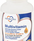 Cardiotabs Multivitamin Heart And Immunity Supplements For Men & Women Multivitamin For Men & Women With Minerals Bvitamin Complex Vitamins A C E K And 2000 Iu Vitamin D3 60Count Bottle