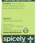 SPICELY Organic White Sesame Seeds 0.45 OZ
