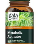 Gaia Herbs Metabolic Activator Natural Energy Supplement For Metabolism Support Made With Panax Notoginseng & Astragalus Extract From Dairy Soy & Gluten 60 Capsules (60 Servings)