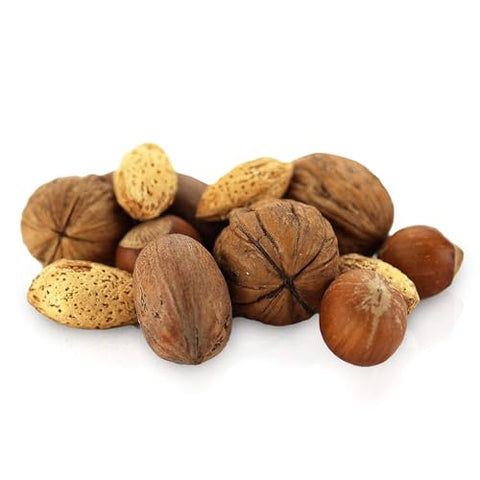 Anna and Sarah Premium Kosher Mixed Nuts in Shell Box, NO BRAZIL NUT 10 Lbs | 160 Oz Bulk, Jumbo Walnuts, Extra Large Pecans, Almonds, Large Oregon Hazelnuts, Fresh
