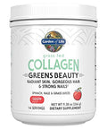 Garden Of Life Grass Fed Collagen Greens Beauty Powder - Apple 14 Servings Powder For Women Skin Hair Nails Joints Collagen Peptides Powder Protein Greens Supplement