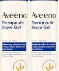 Aveeno Therapeutic Shave Gel With Oat And Vitamin E To Help Prevent Razor Bumps Soothes Dry Skin And Provides A Close Smooth Shave With Less Irritation Fragrance- 7 Oz (Pack Of 2)