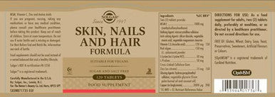 Solgar Skin, Nails & Hair, Advanced Msm Formula, 120 Tablets - Supports Collagen For Hair, Nail And Skin Health - Provides Zinc, Vitamin C & Copper - Non Gmo, Vegan, Gluten & Dairy - 60 Servings