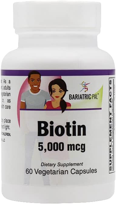 Bariatricpal Biotin 5000 Mcg Easy Swallow Capsules (60Ct Bottle)