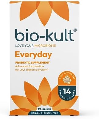 Biokult Gut Health Probiotic Supplement 14 Strains Probiotics For Women & Men Immune Support Digestive Health Shelfstable Nongmo And Gluten Capsules 60 Count (Pack Of 1)
