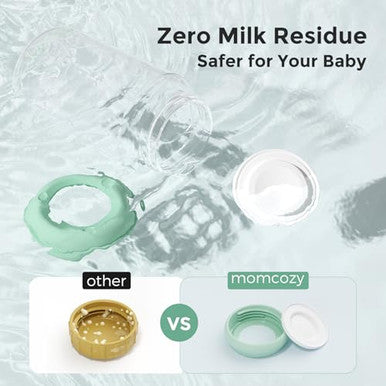 Momcozy Natural Baby Bottle WideNeck Bpa Breast Milk Container Storage Collection 11 Oz 4 Pcs