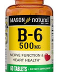 Mason Natural Vitamin B6 500Mg 60 Tabs