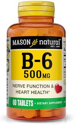 Mason Natural Vitamin B6 500Mg 60 Tabs