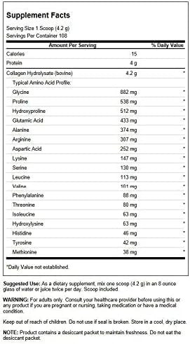Swanson High Plains Collagen Hydrolysate Powder - Collagen Peptides Powder Supporting Hair Skin Nails and Joint Health - Bioavailable Proteins Promoting Bone Tissue and Cartilage Support - (1 lb)