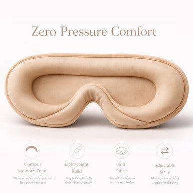 Anemone Contour Sleeping Mask For Women Softer Than Silk Eye Masks For Sleep Complete Blackout Zero Eye Pressure Fit Lightweight Eye Care Travel Essentials Included