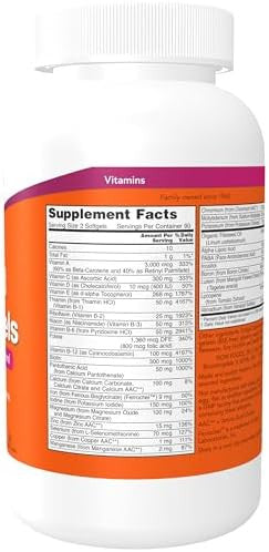 Now Foods Supplements Liquid Multi Gels With Lutein And Lycopene Plus Flax Seed Oil 60 Softgels